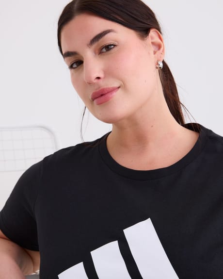 T-shirt essentiel à manches courtes avec logo - adidas