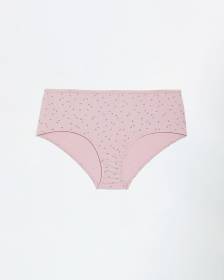 Floral Cotton Full Brief with Shiny Elastic - ti Voglio