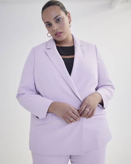 Pastel Double-Breasted Blazer - Addition Elle