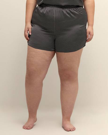 Printed Satin Sleep Boxer - Déesse Collection