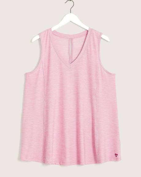 Sports Swing Tank Top with Keyhole Detail - Active Zone
