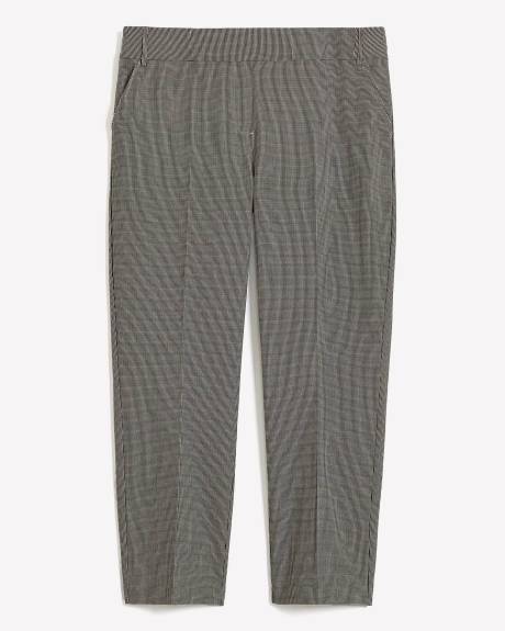 Savvy Fit Straight-Leg Pant Houndstooth Pattern - PENN. Essentials
