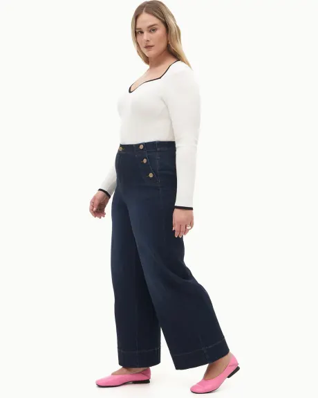 Responsible, High-Waisted Ultra Wide-Leg Sailor Jeans - Addition Elle