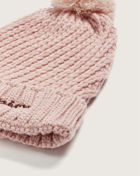 Twist Chunky Beanie with Ribbed Cuff - Champion