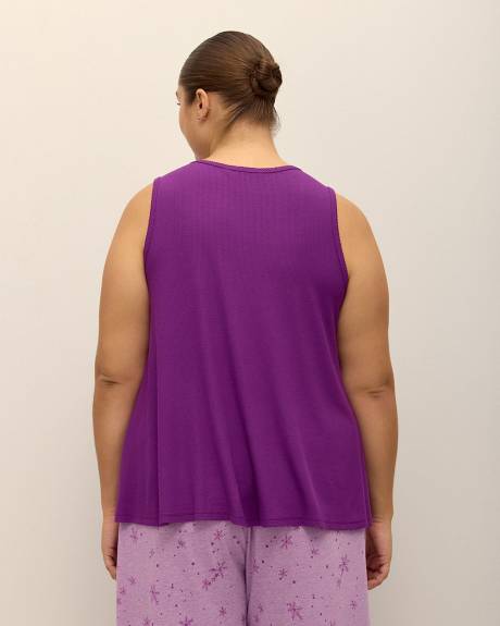 Ribbed Flared Pyjama Cami - ti Voglio