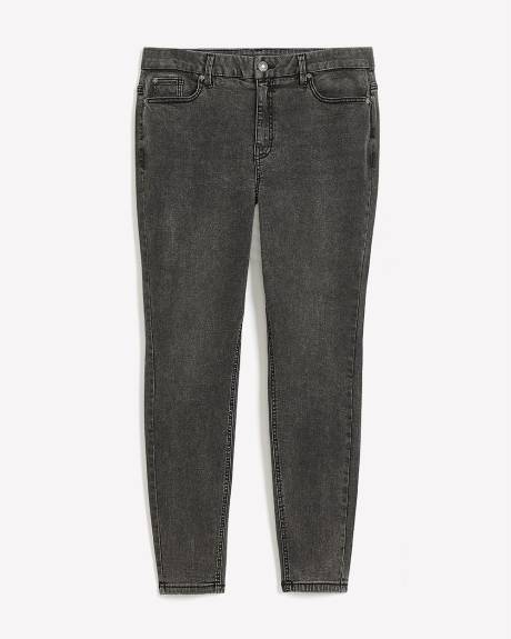 Jegging gris, coupe galbée, tissu responsable - Addition Elle