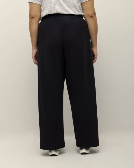 Pantalon à taille haute et jambe large en molleton - Active Zone