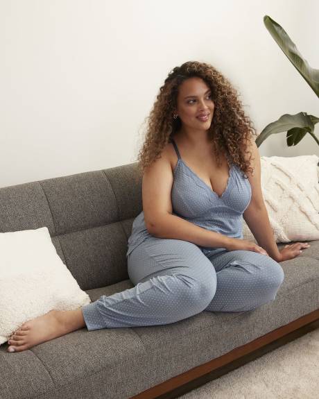 Camisole de nuit avec détails en dentelle, tissu responsable - ti Voglio