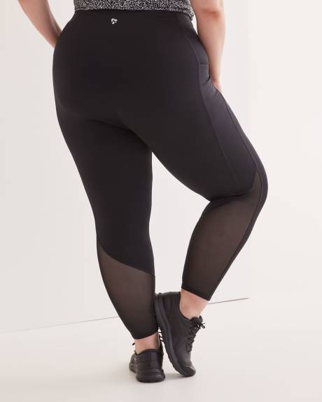 Legging taille haute avec poches sur les côtés et mesh, tissu responsable - Active Zone