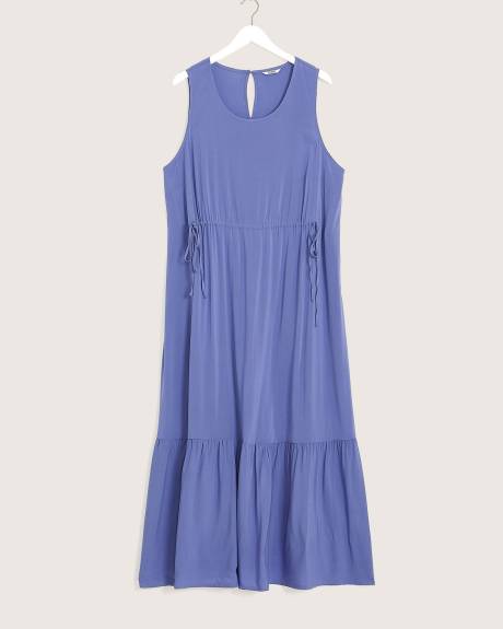 Responsible, Sleeveless Tiered Maxi Dress