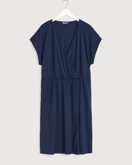 Crossover Knit Dress