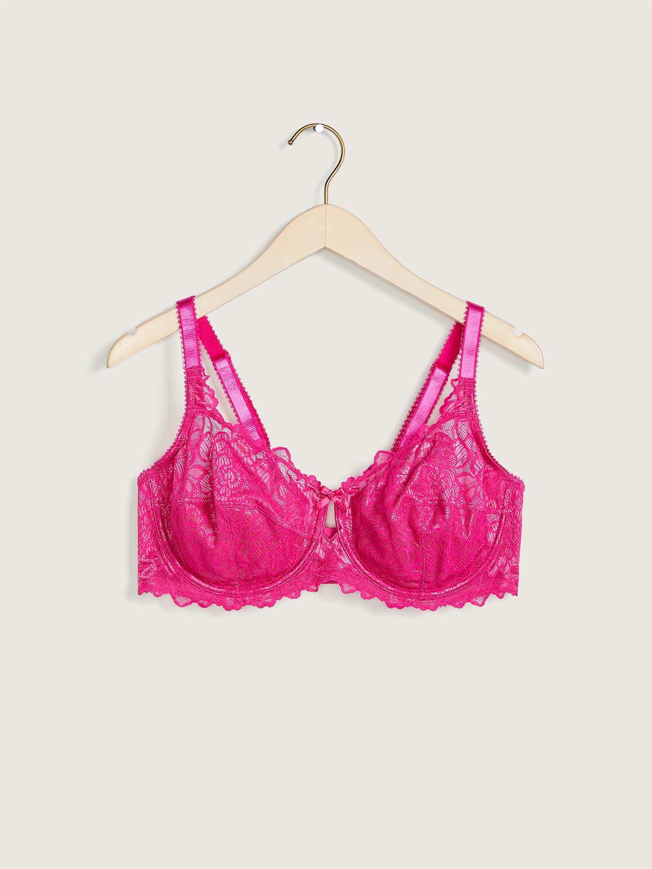 Deesse Lingerie, Intimates & Sleepwear, Deesse Cross Over Floral Pink Bra  4h