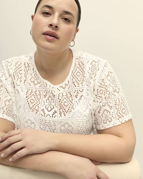 Crochet Short-Sleeve T-Shirt
