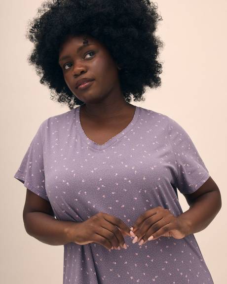 Robe de nuit longue fleurie - ti Voglio