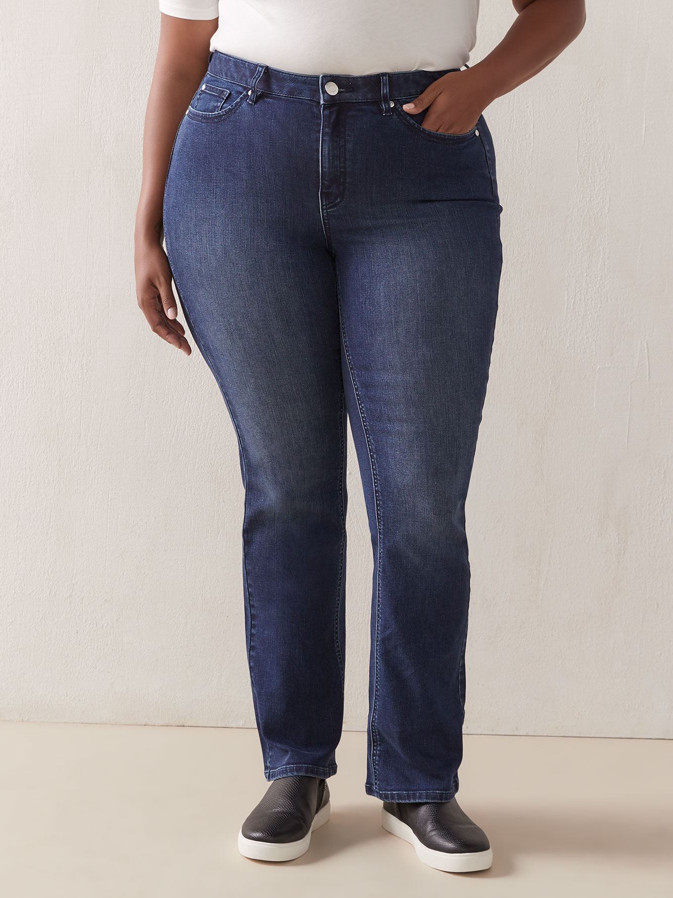 stretch denim shirt
