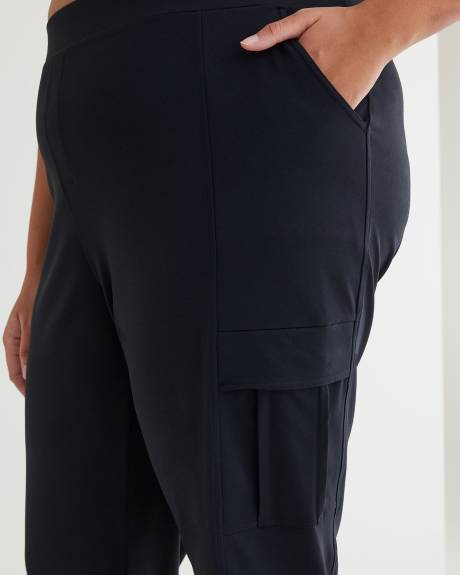 Black Urban Cargo Straight Leg Pant - Active Zone