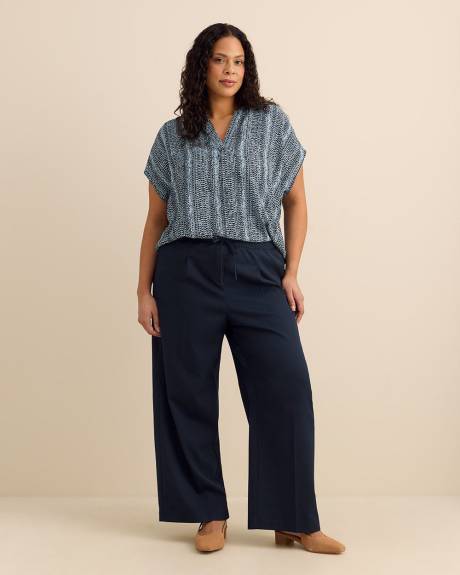 Pull-On Wide-Leg Pant