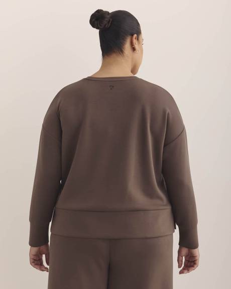 Light Knit Crewneck Sweatshirt - Active Zone