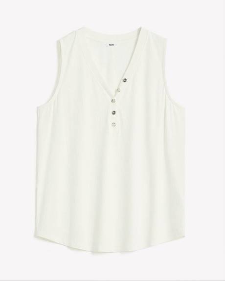 Henley Ribbed Cami - PENN. Essentials