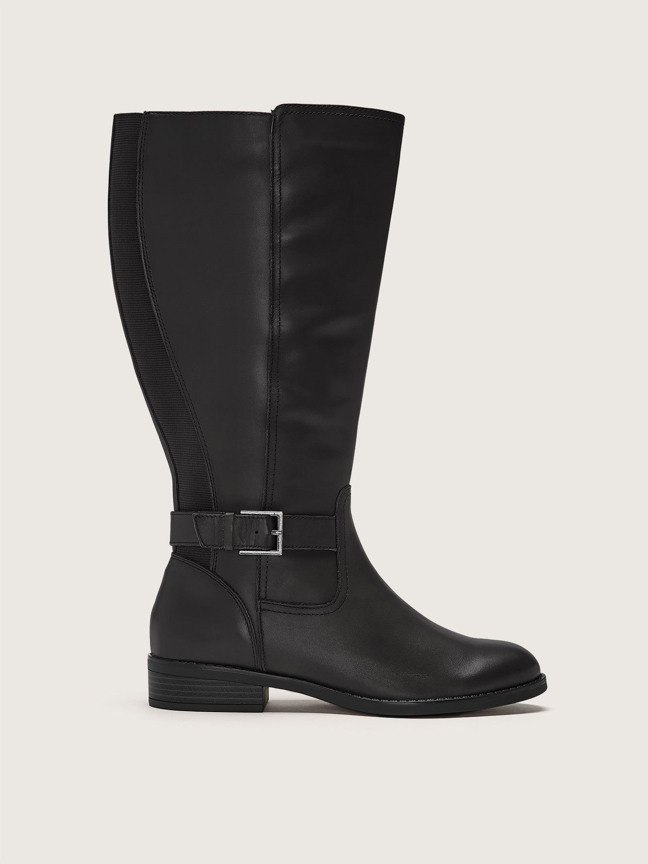 leather tall boot