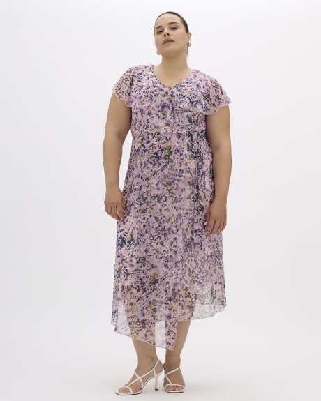 Meredith's Picks - Printed Wrap Maxi Dress - Addition Elle