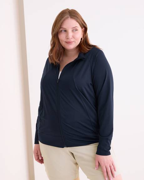 Mock Neck Zipped Jacket - Active Zone