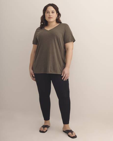 T-shirt col en V, coupe boyfriend - Essentiels PENN.