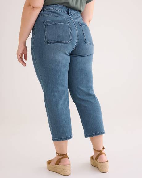 Jean écourté à jambe droite, coupe 1948, tissu responsable - d/C JEANS