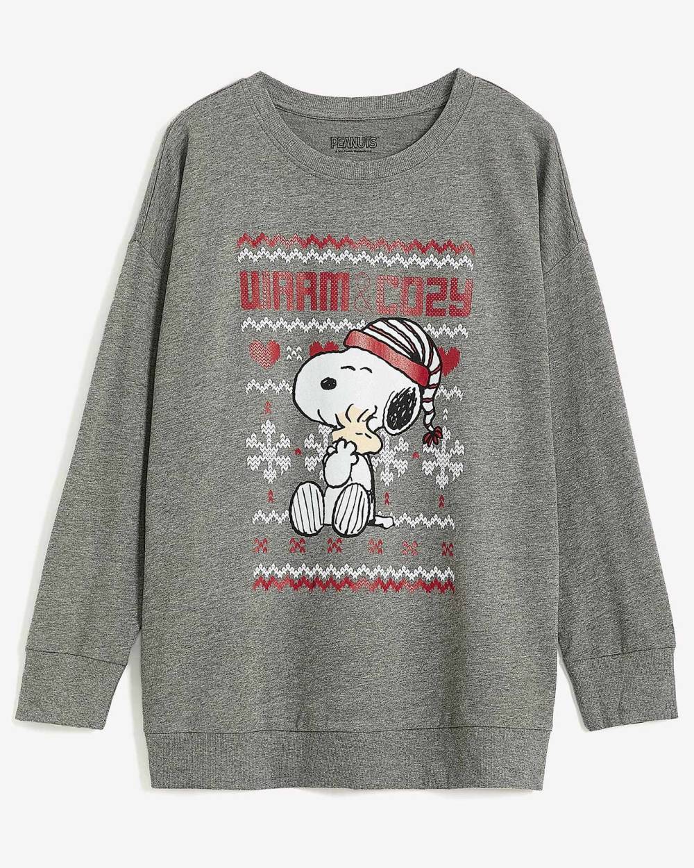 Christmas Sweatshirt with Snoopy Print Penningtons