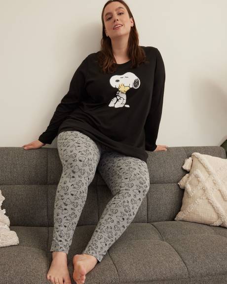 Snoopy Print Pyjama Legging - ti Voglio