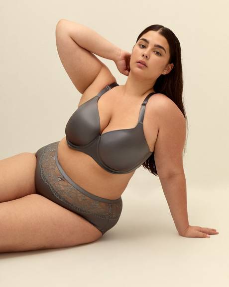 Microfibre Full Brief with Lace Band - ti Voglio
