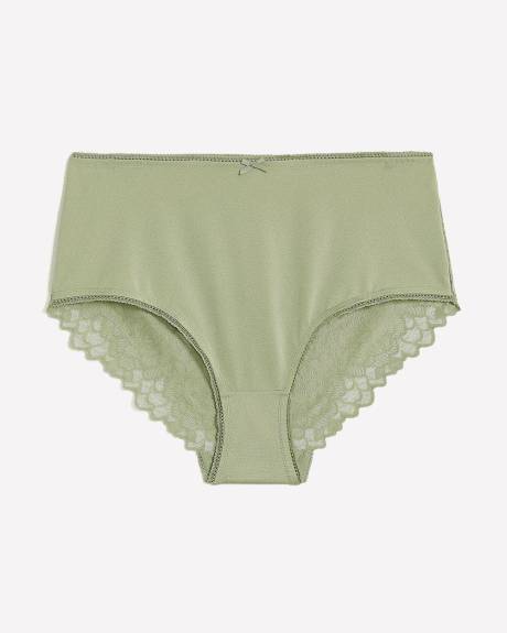 Culotte classique avec derrière en dentelle - Déesse Collection