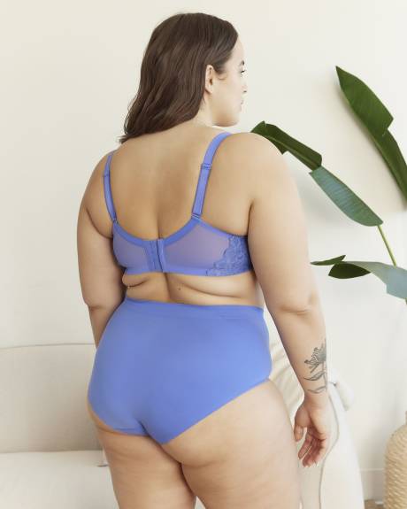 Soutien-gorge pigeonnant à pois en microfibre, sans armatures - Déesse Collection