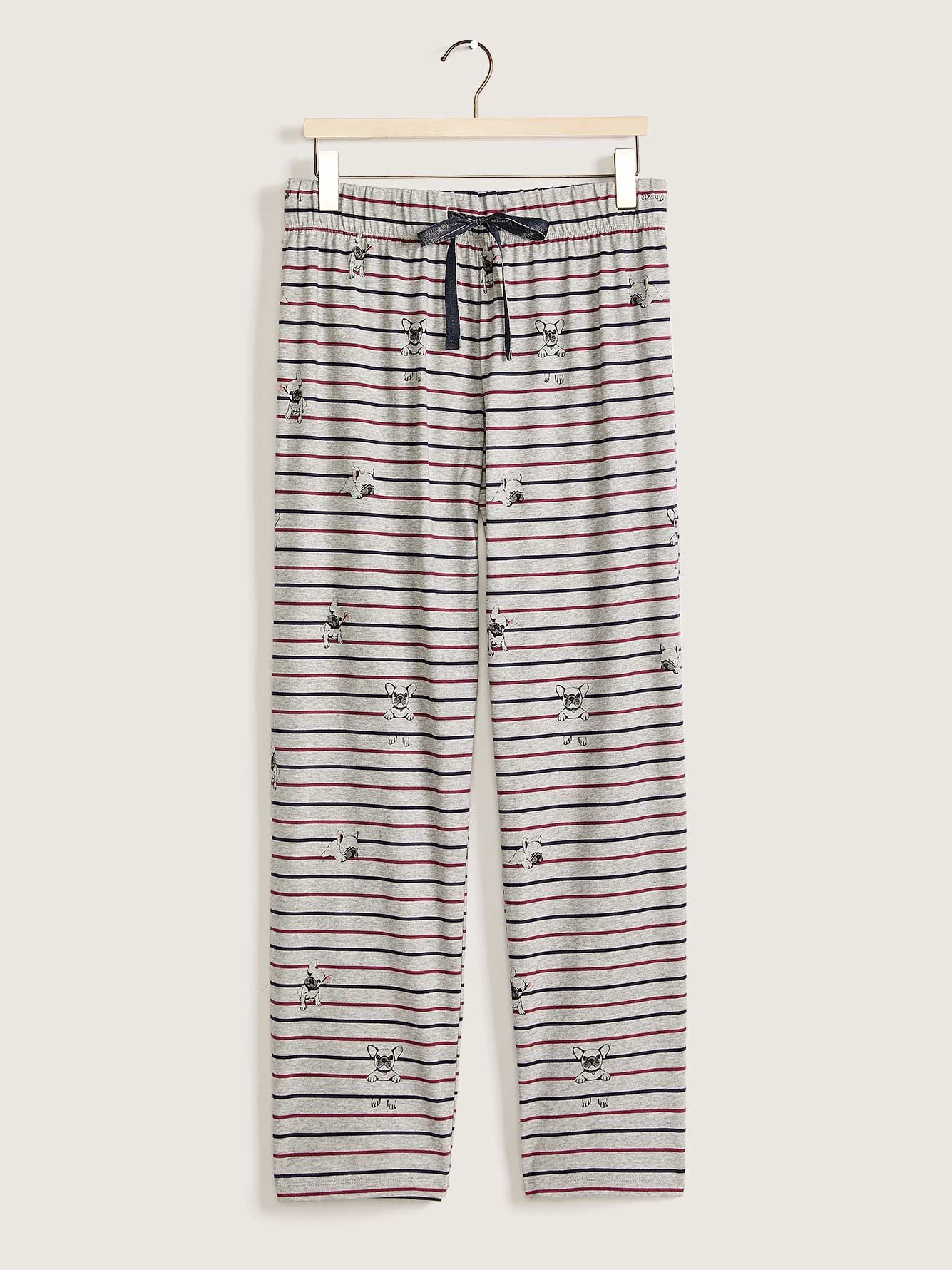 Striped Cotton Pull-On PJ Pant - Addition Elle | Penningtons