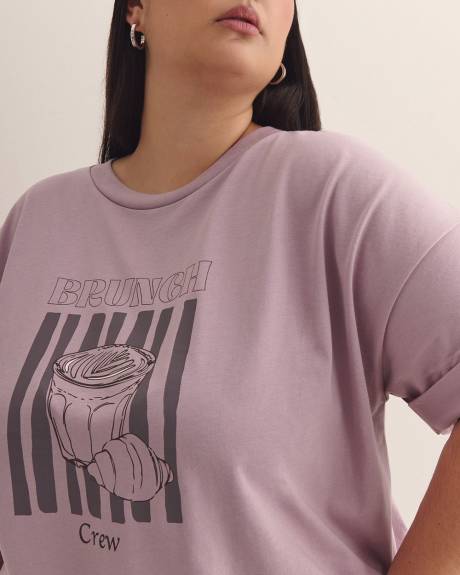T-shirt col rond, coupe carrée - Essentiels PENN.