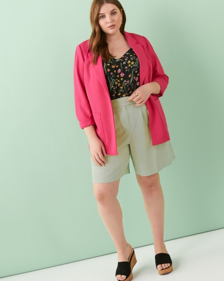 Short en sergé, tissu responsable - Addition Elle
