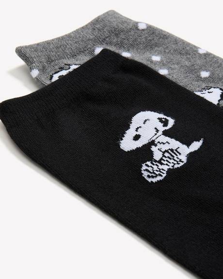 Snoopy Crew Socks, Set of 2