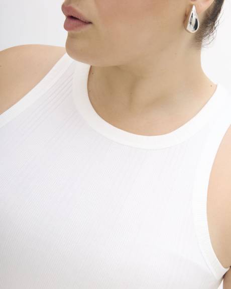 Rib Knit Halter Tank Top - Addition Elle - PENN. Essentials