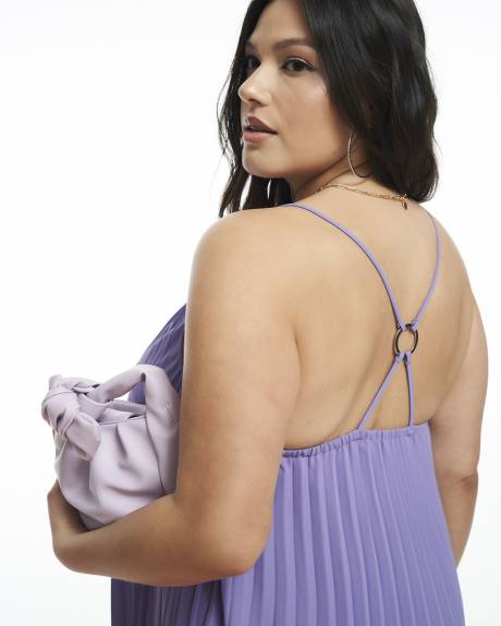 Robe plissée sans manches, tissu responsable - Addition Elle