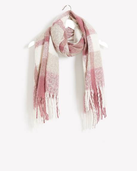 Plaid Bouclé Scarf