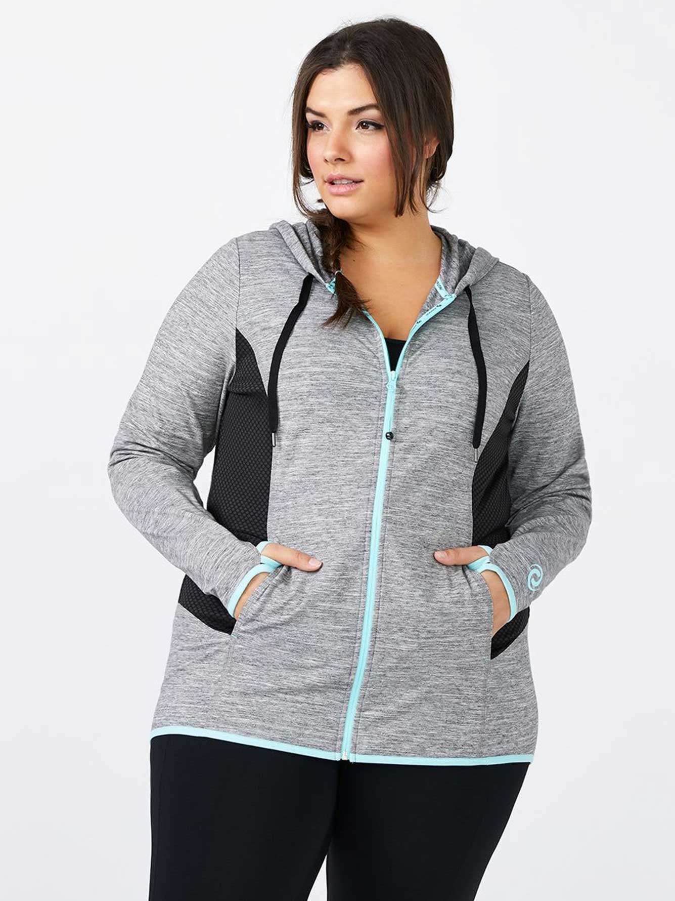 Essentials PlusSize Zip Up Hoodie Penningtons