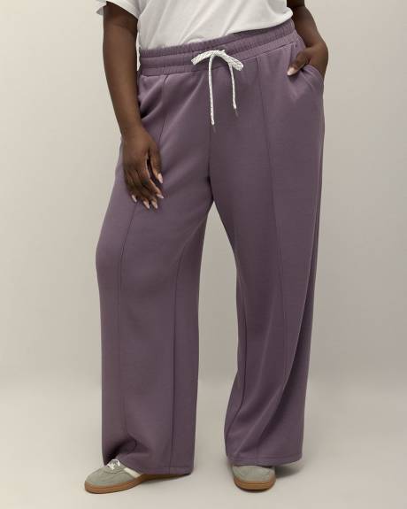 Wide-Leg Scuba Knit Pant - Active Zone