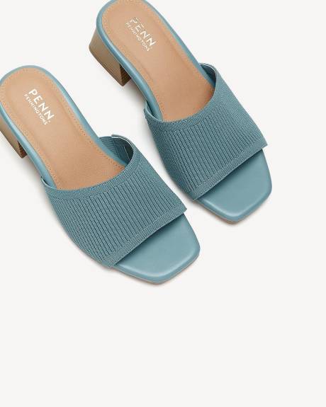 Extra Wide Width, Block Heel Mule Sandal