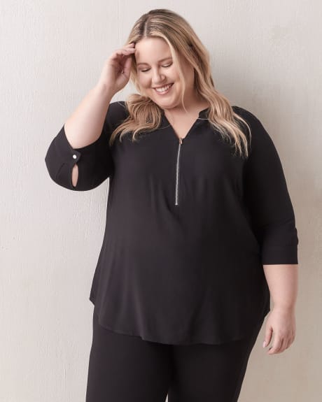 Challis Tunic With Zipper - In Every Story