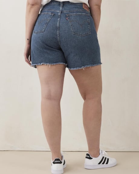 Short en jean à taille haute, coupe 501 original taille plus, délavage foncé – Levi's