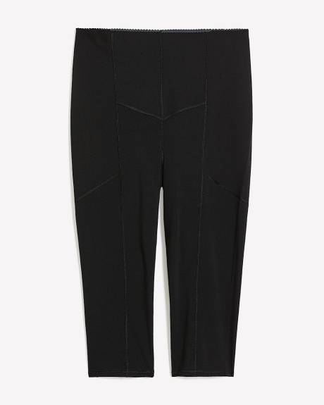 Legging capri noir sculptant, tissu responsable - Active Zone