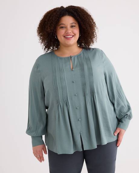 Responsible, Long-Sleeve Buttoned Down Blouse