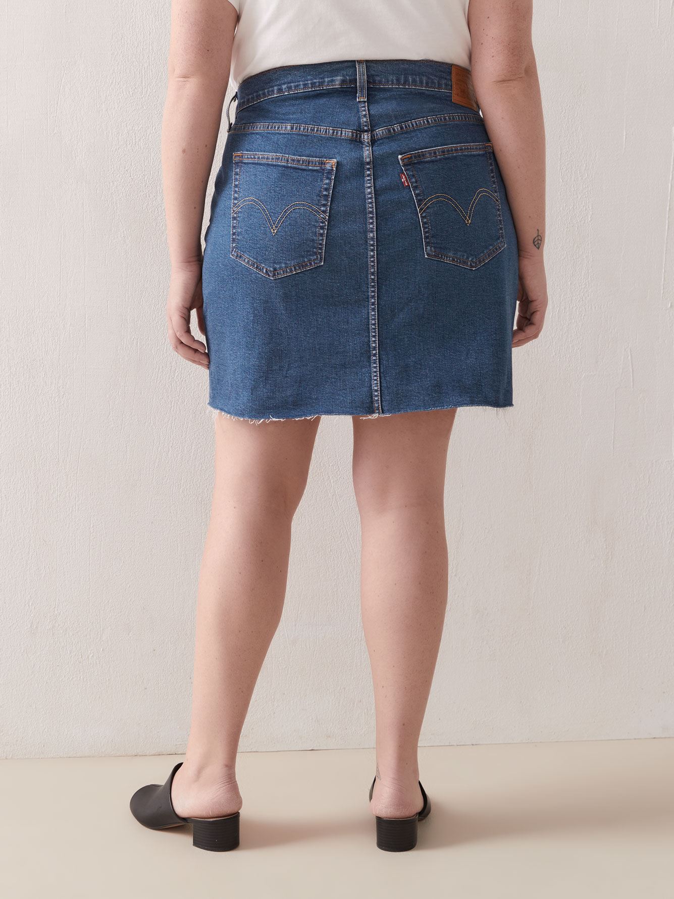 levi's premium deconstructed skirt