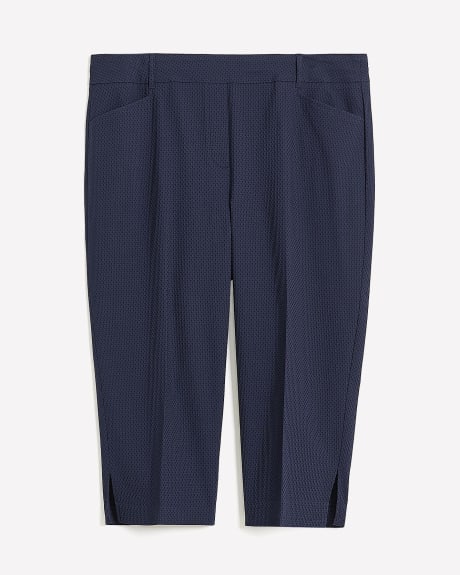Pantalon capri en jacquard avec poches, coupe ingénieuse - Essentiels PENN.