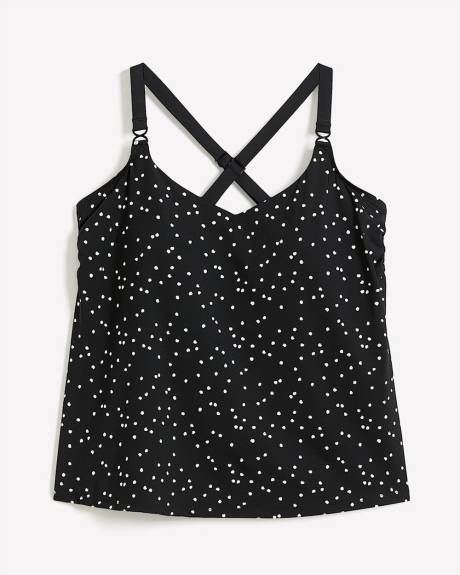 Dotted Tankini Swim Top